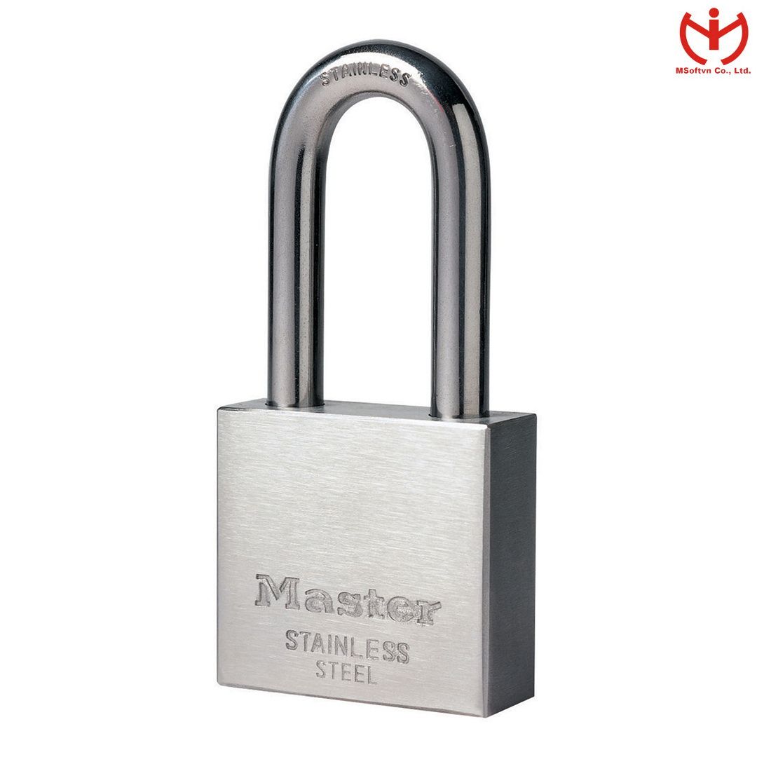 Ổ Khóa Master Lock 2350 EURDLH Thân Inox Rộng 50mm Càng Dài Ngậm Chìa - MSOFT