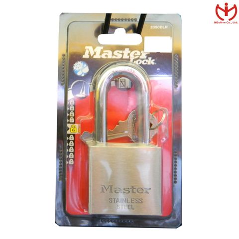  Ổ Khóa Master Lock 2350 EURDLH Thân Inox Rộng 50mm Càng Dài Ngậm Chìa - MSOFT 