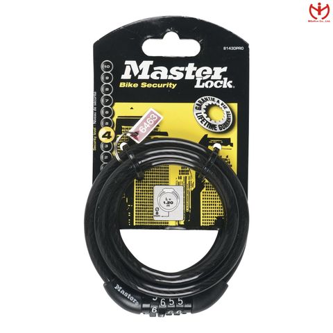  Khóa dây cáp Master Lock 8143 EURDPRO - Khóa Xe Đạp - MSOFT 