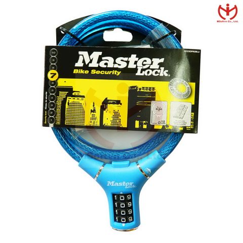  Khóa Số Dây Cáp Master Lock 8229 DPROCOL Dài 90cm x 12mm - MSOFT 