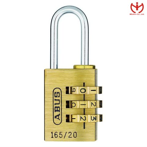  Khóa số ABUS 165/20 - ngang 20mm - Thân đồng 