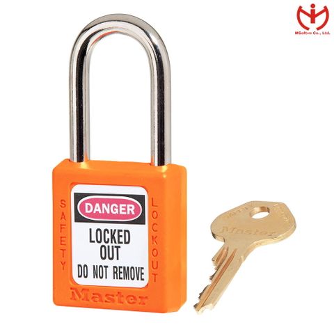  Khóa An Toàn Master Lock 410 Zenex™ Nhiều Màu - Thân Nhựa Dẻo Chịu Nhiệt - Rộng 38mm Càng Cao 38mm - MSOFT 