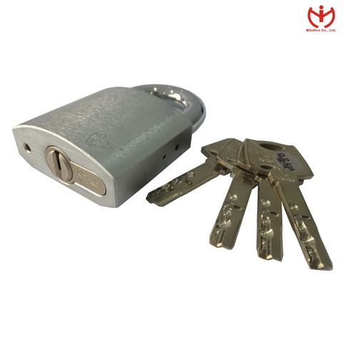  Khóa Israel Mul-T-Lock G-55 thân đồng 55mm bọc crom 4 chìa từ tính - MSOFT 