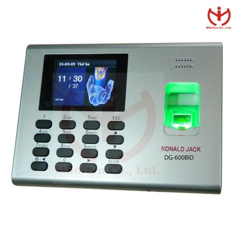  Máy Chấm Công Vân Tay Ronald Jack DG600BID / RJ1300 - MSOFT 