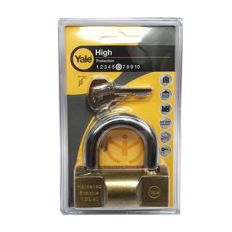  Ổ Khóa Yale YE2/80/138/1 thân đồng thau rộng 80mm 3 chìa răng cưa dòng Hammer - MSOFT 