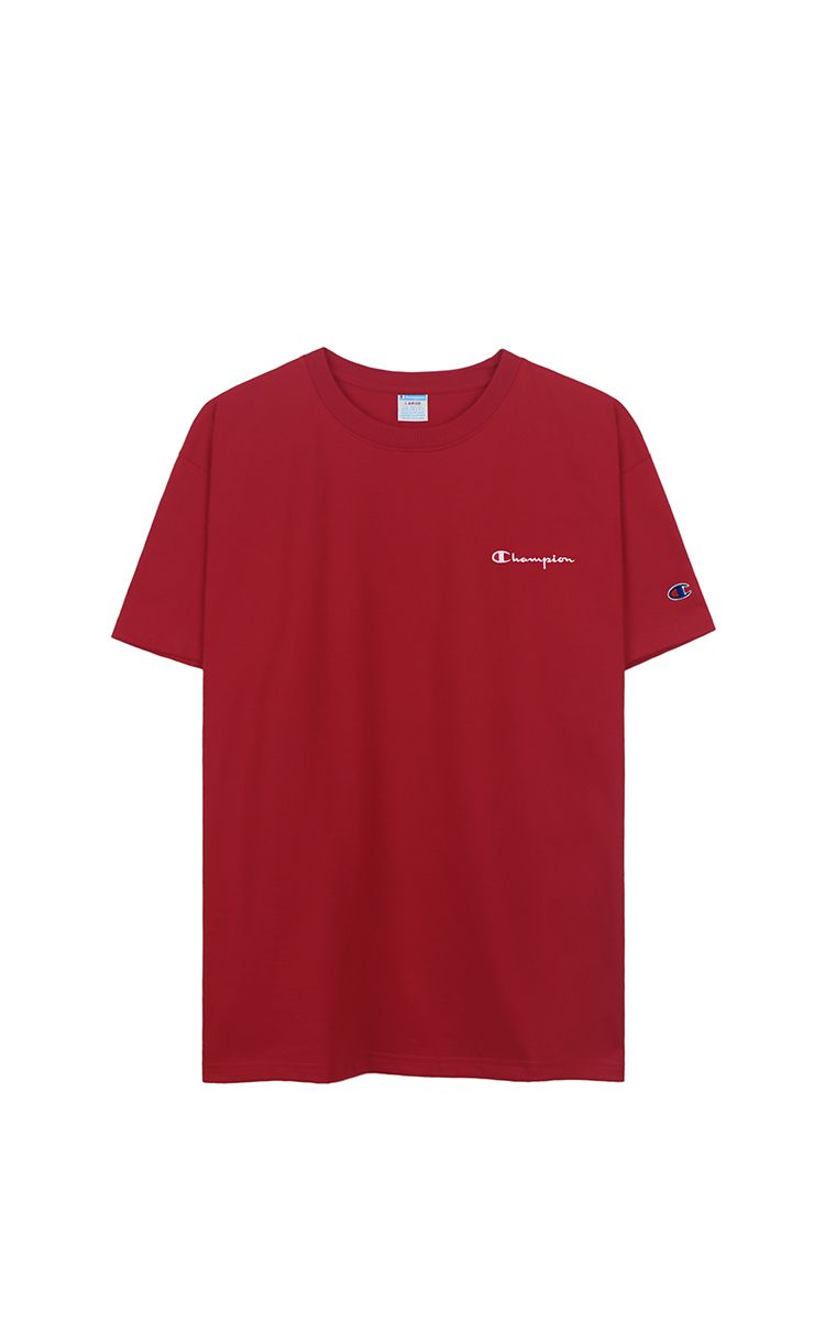 Champion Embroidered Logo T-Shirt In Red