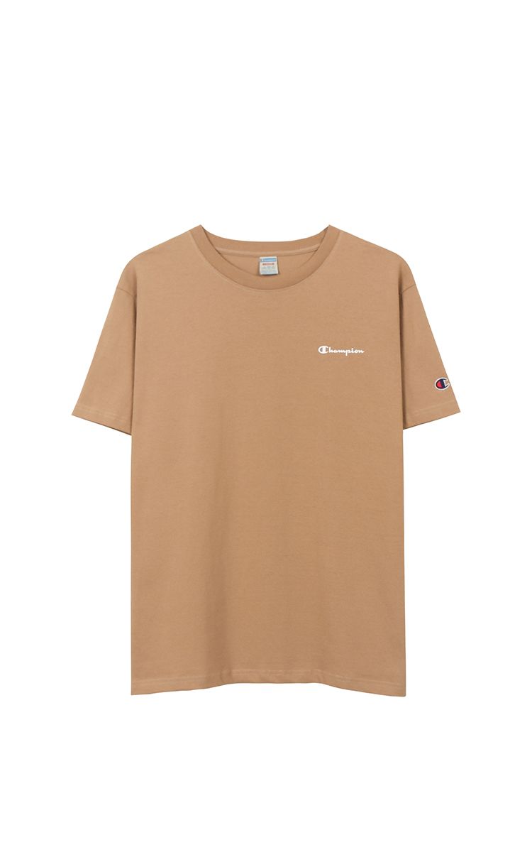 Champion Graphic Logo T-Shirt In Tan