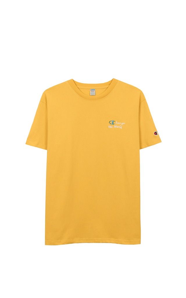 Champion Change The World T-Shirt In Yellow