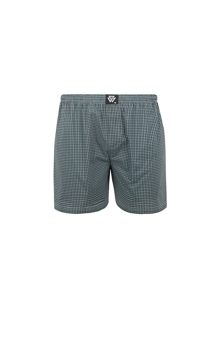 K300 Flannel Boxer In Green/Black