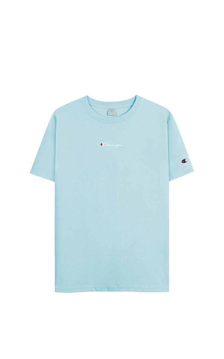 Champion Embroidered Logo T-Shirt In Bue