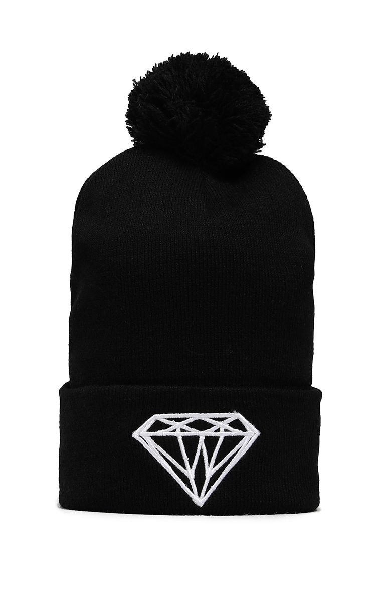 Diamond Beanie In Black