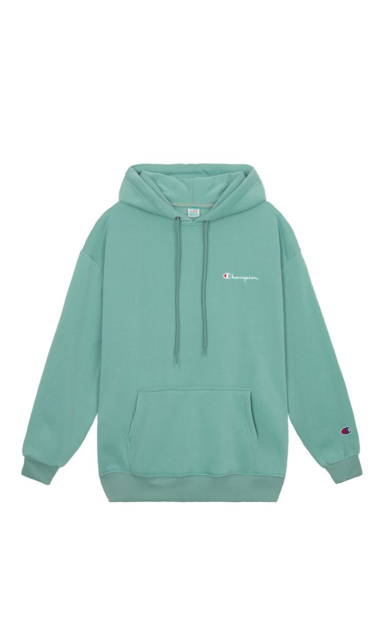 Champion Embroidered Logo Hoodie In Green