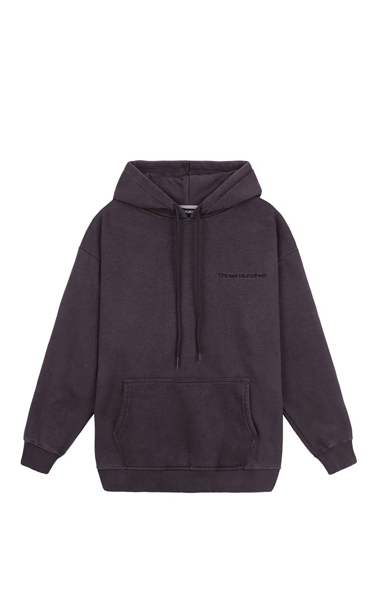 Three Hundred Embroidered Logo Hoodie In Brown