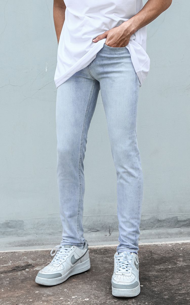 Skinny Jeans In Mid Wash Blue