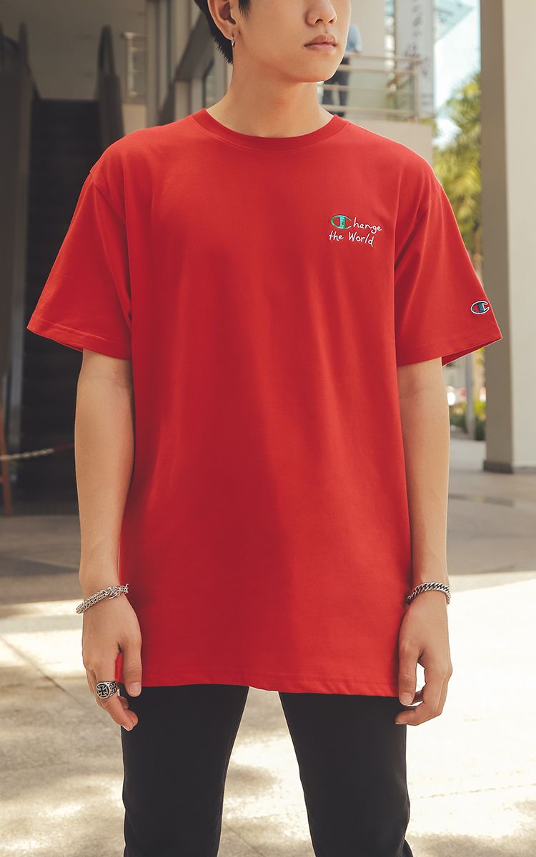 Champion Change The World T-Shirt In Red