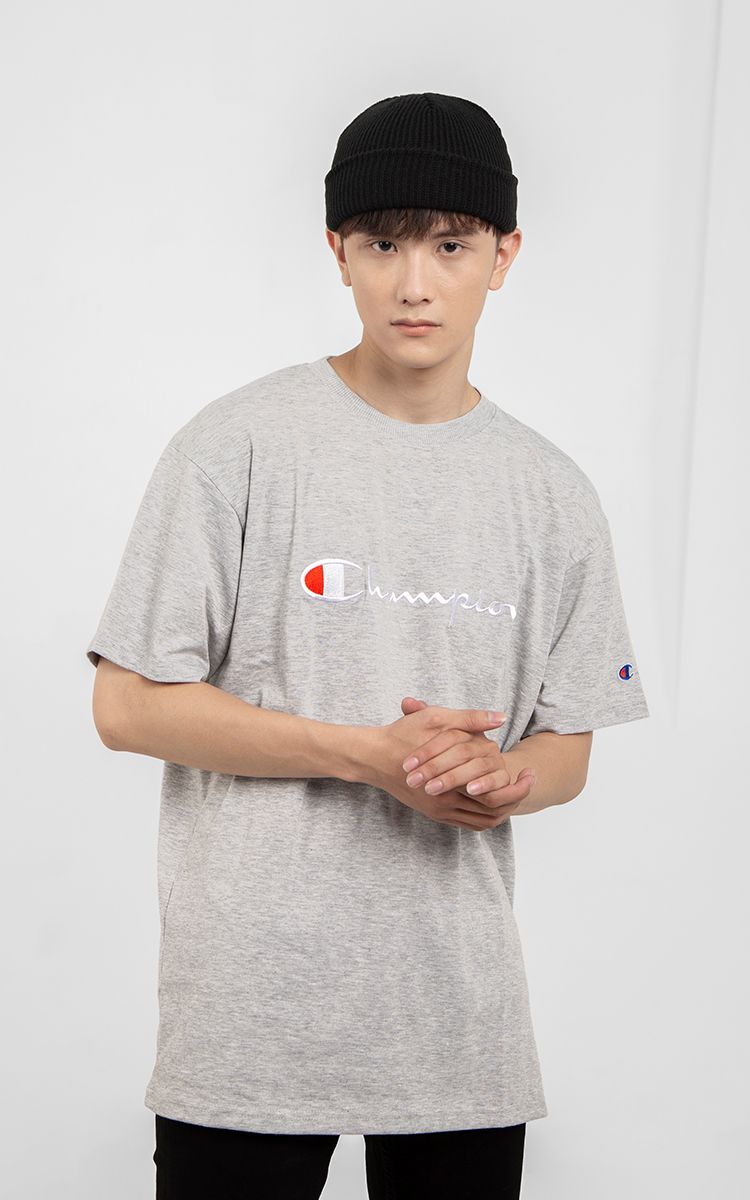 Champion Big Logo T-Shirt In Grey