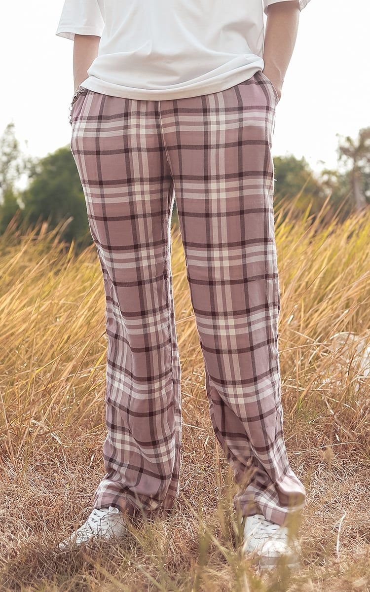 Flannel Pajama Pants In Pink