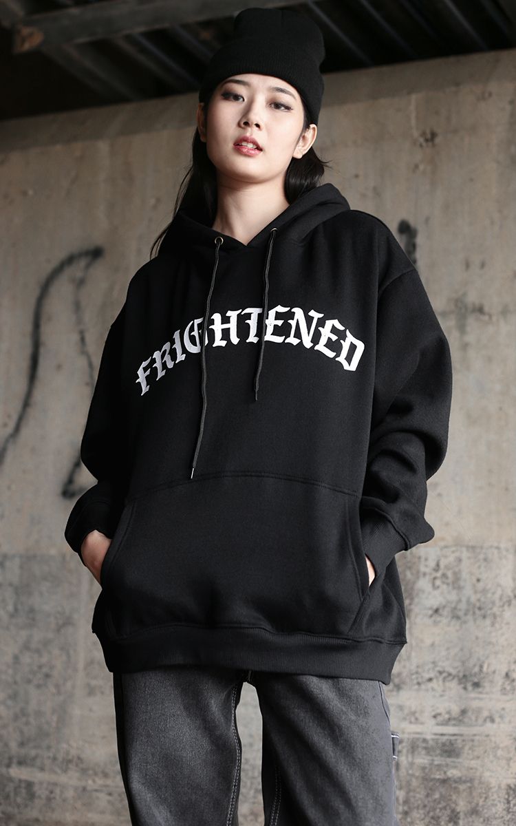 Frightened Hoodie In Black