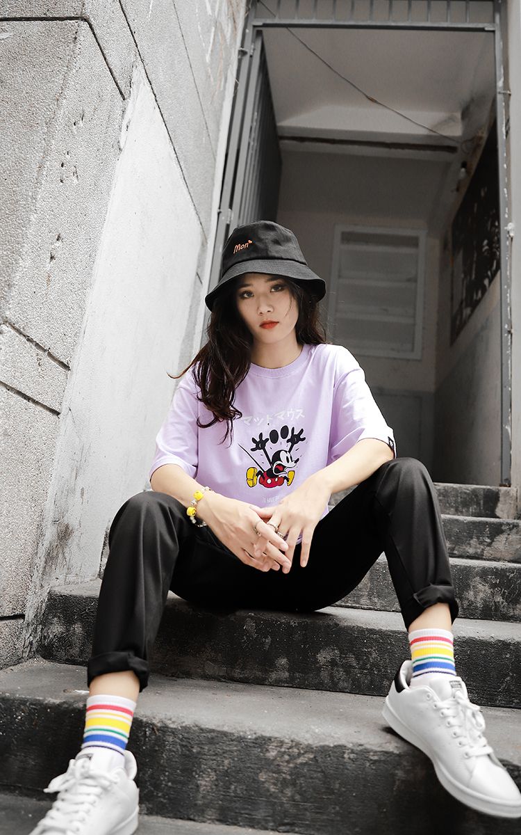 Mickey Mouse Tee Purple