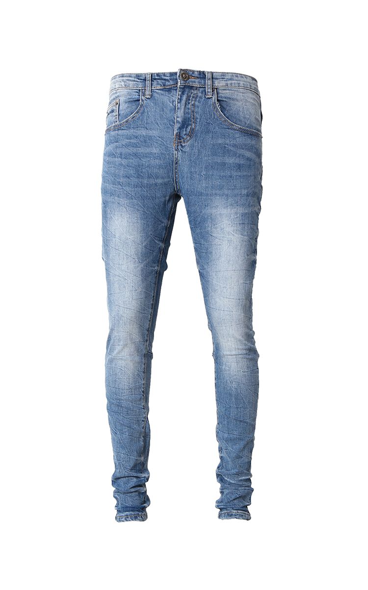 Stack Skinny Jeans In Dark Wash Blue