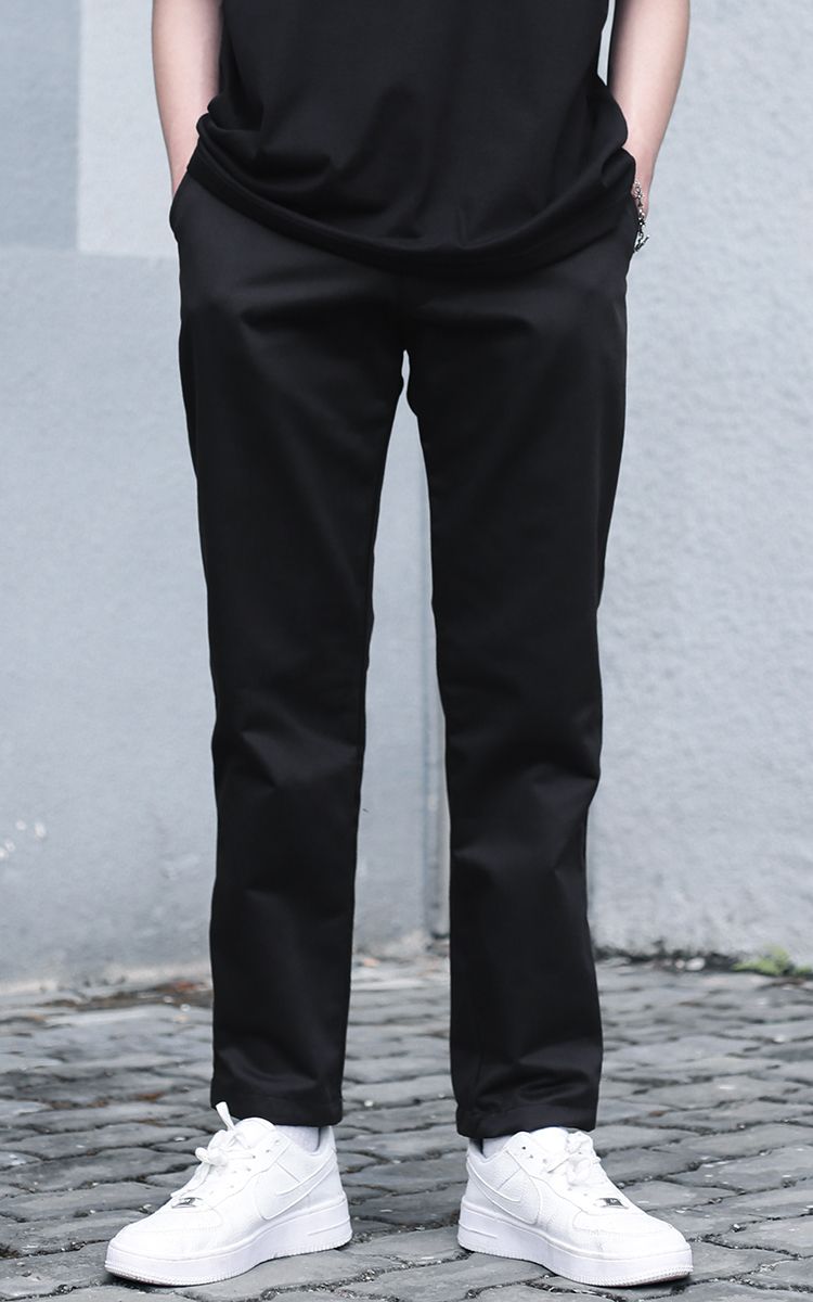 Basic Khaki Pants In Black
