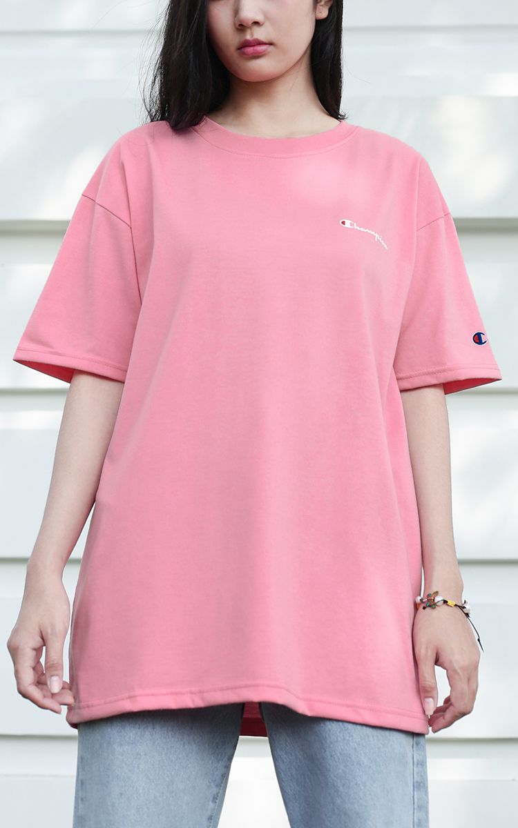 Champion Graphic Logo T-Shirt In Salmon