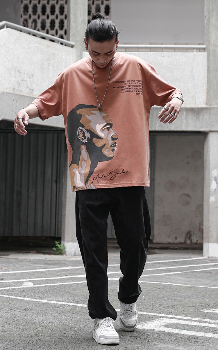 Michael Jordan Tee In Brown