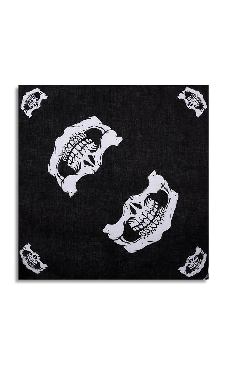 Skull Bandana In Black/White