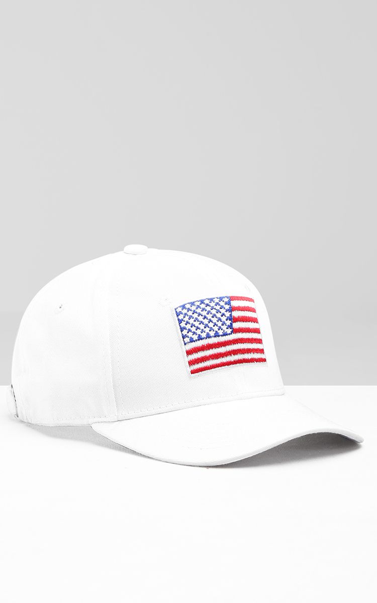 USA Cap In White