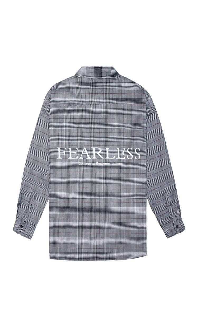 Fearless Flannel Shirt In Grey