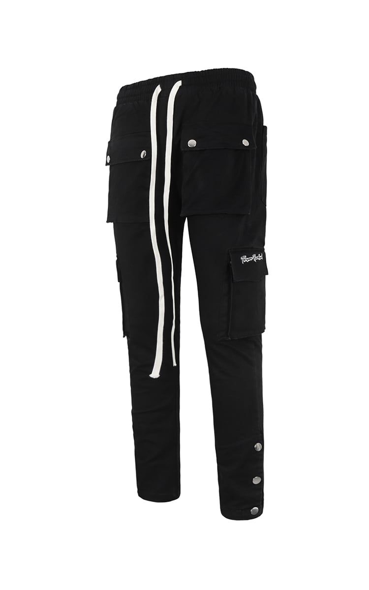 3Hundred Cargo Pant With Multi-Pockets In Black