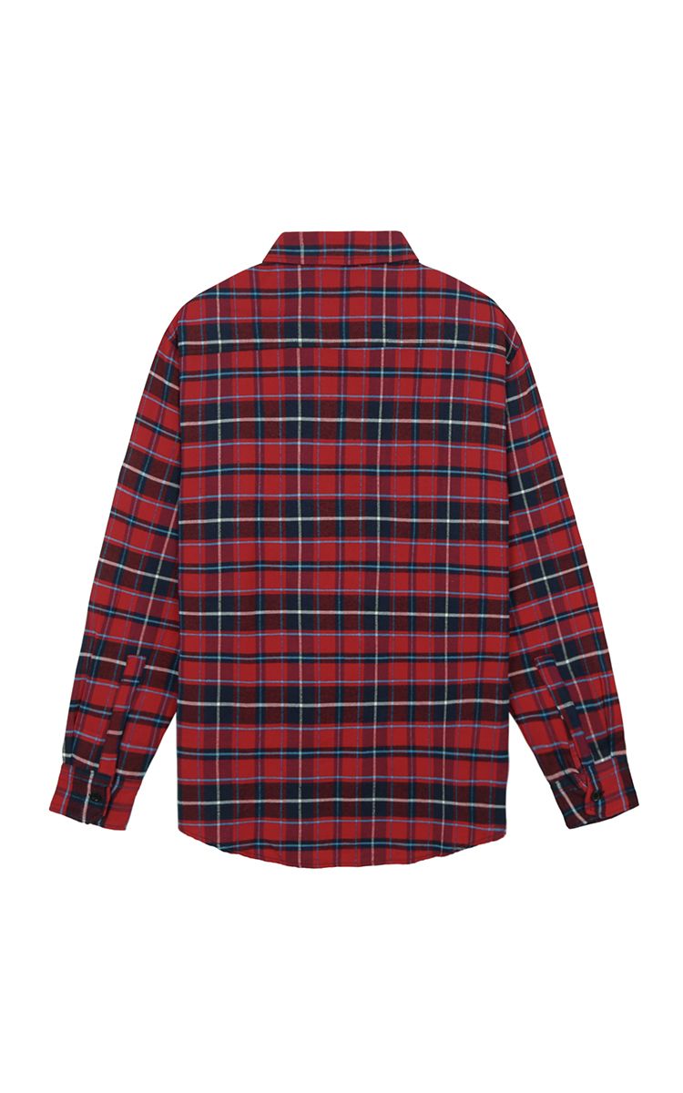 Flannel Shirt In Red Blue