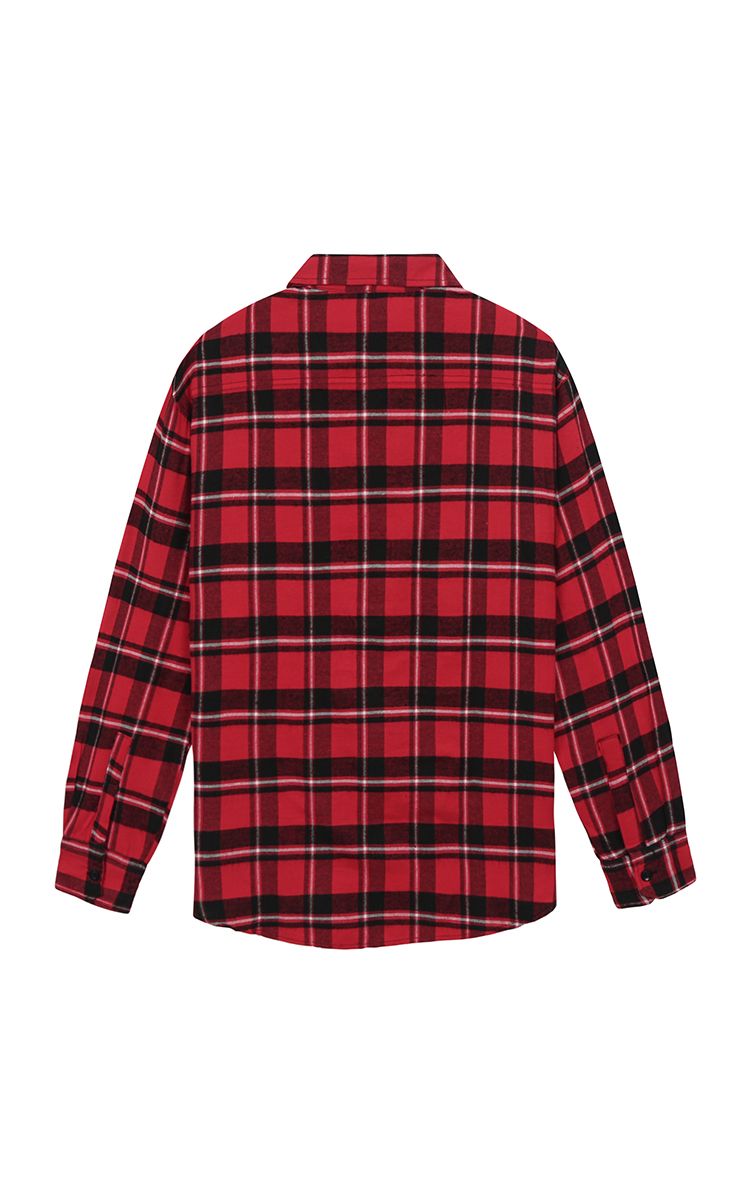 Flannel Shirt In Red Black