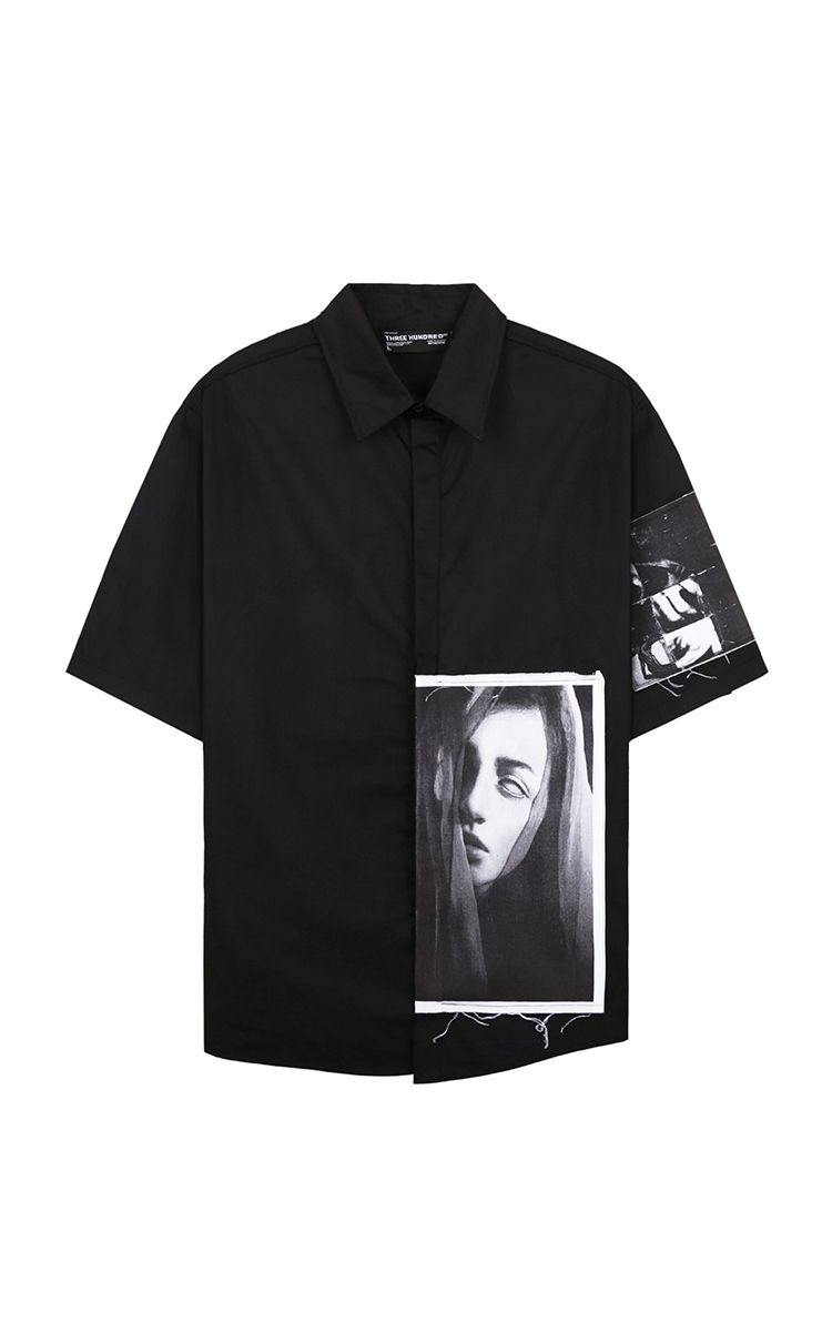 Devil Soul Oversized Shirt In Black