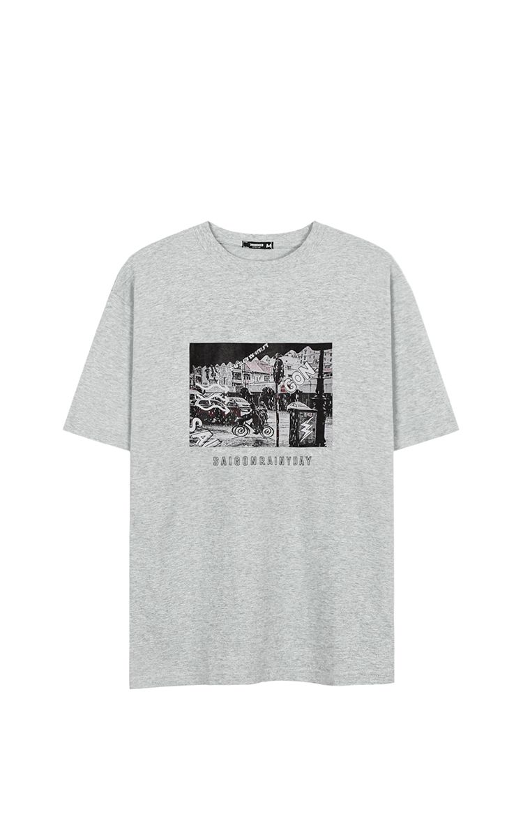 Saigon Rainy Day Tee Grey