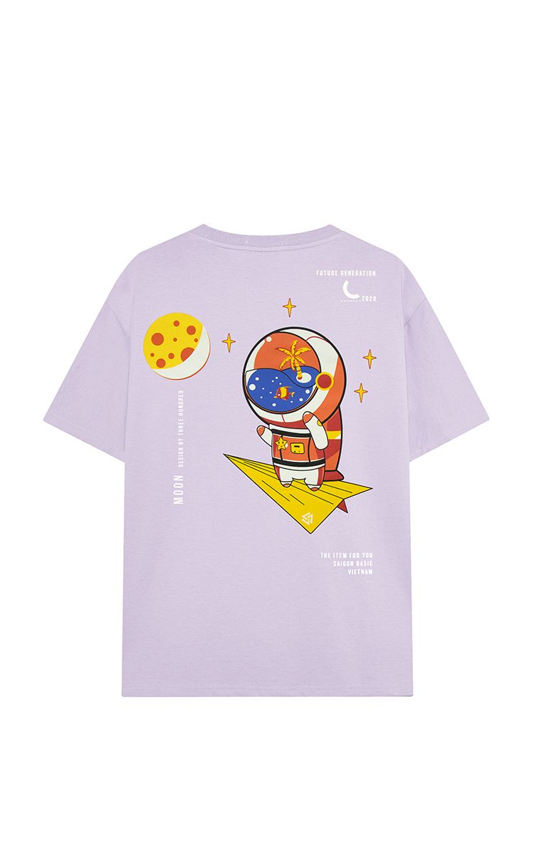 Fly Me To The Moon Tee Purple