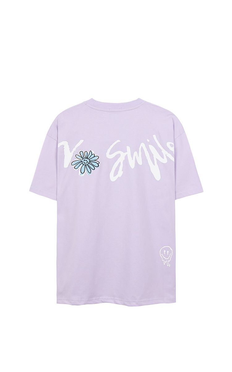 No Smile Tee Purple