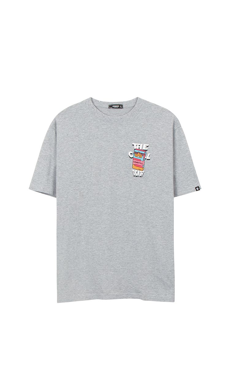 Cigarettes Tee Grey