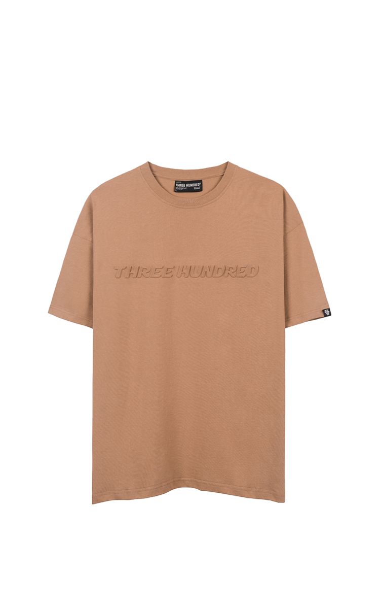 Three Hundred Embossed Big Logo Tee In Brown