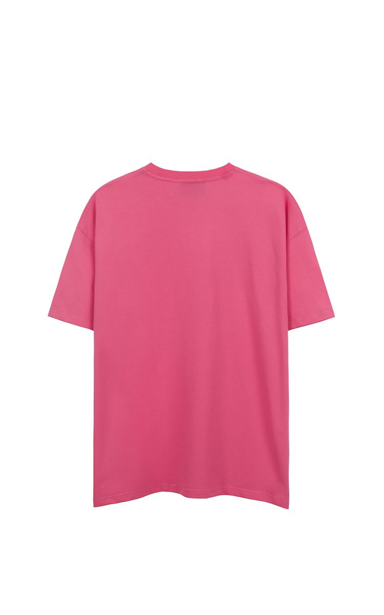 Three Hundred Embossed Big Logo Tee In Pink