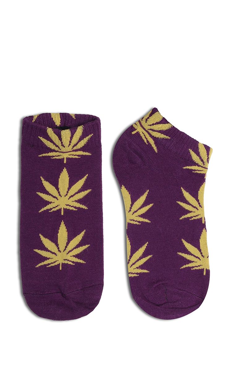 Stay Smokin Shoes Sock In Purple