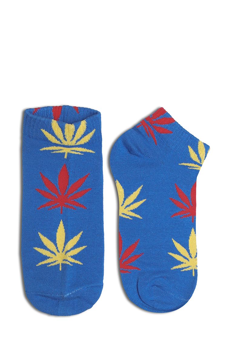 Stay Smokin Shoes Sock In Blue