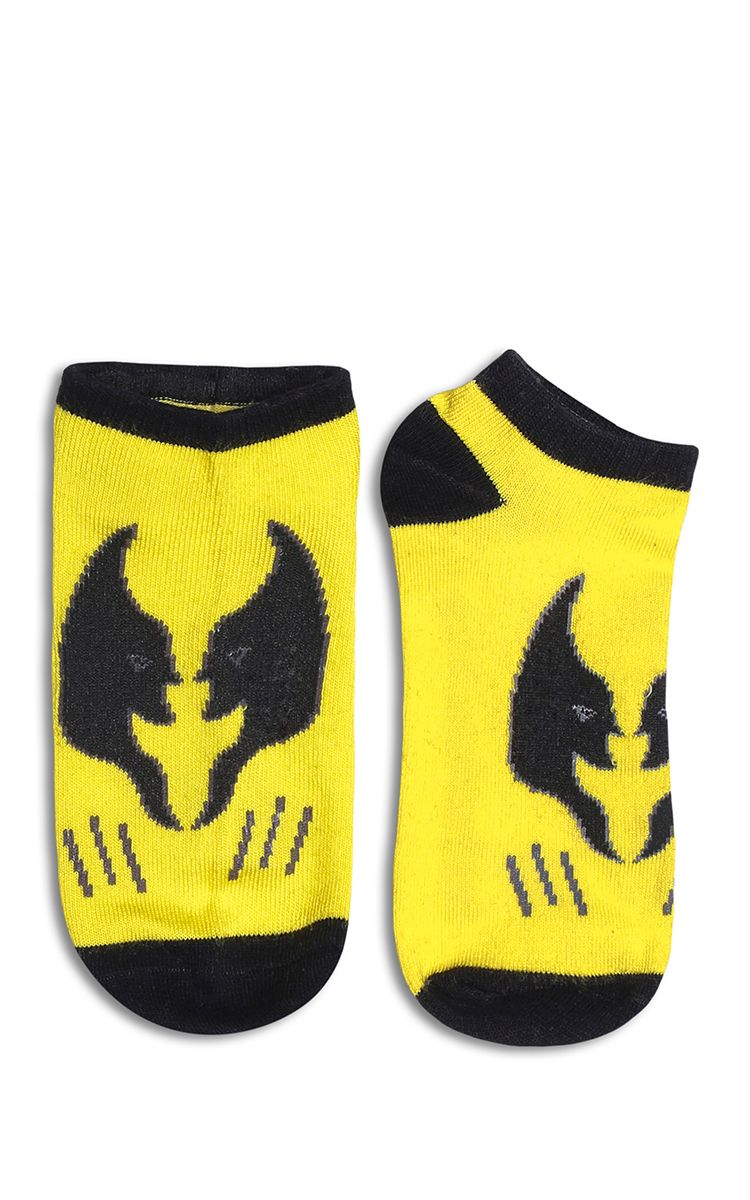 Batman Shoes Sock In Yellow