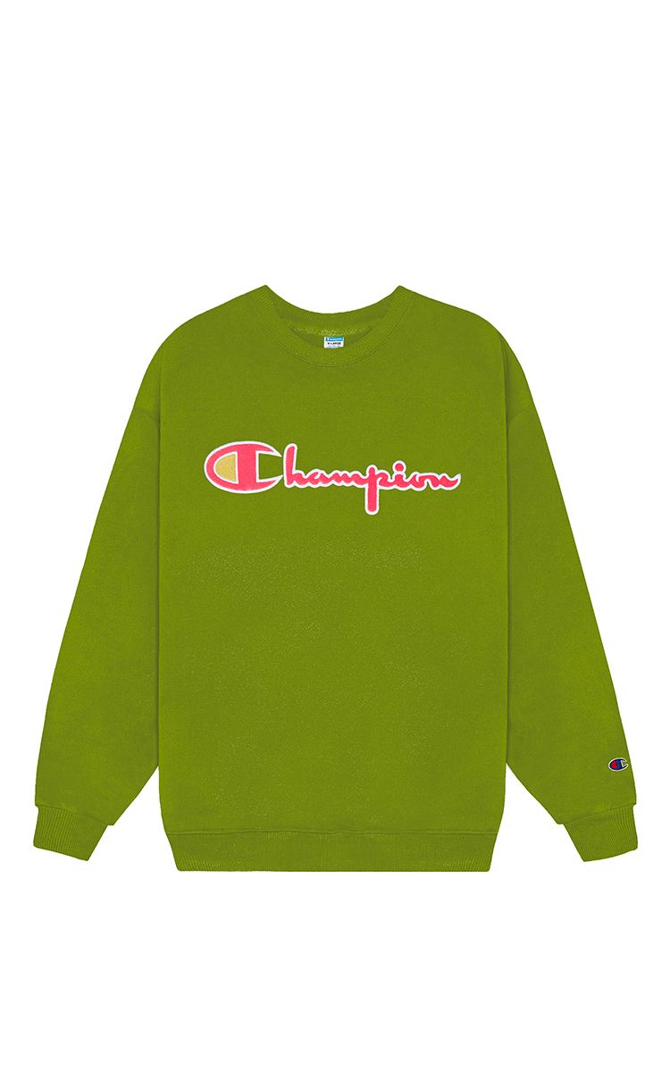 Champion Reverse Weave Sweater In Matcha Green