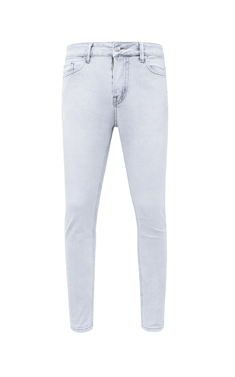 Skinny Jeans In Dirty Light Wash Blue