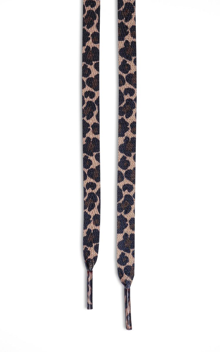 Flat Shoelaces Leopard Printing