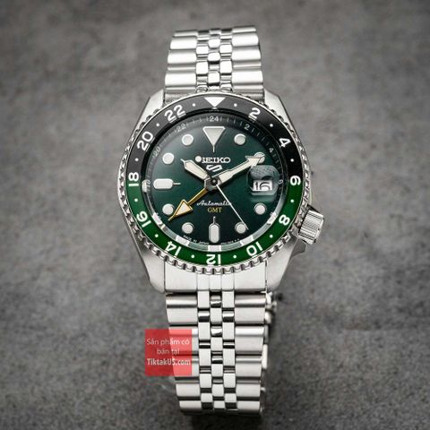 Đồng hồ nam Seiko 5 Sport automatic GMT SSK035 dây Jubilee Made in Japan SSK035J1