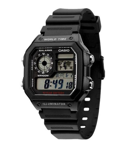 Đồng hồ dây nhựa Casio AE-1200WH-1AVDF