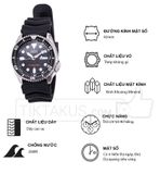 Đồng hồ nam Automatic Seiko SKX007KC dây cao su.