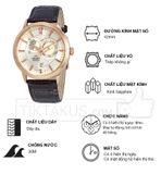 Đồng hồ nam dây da Orient Sun and Moon gen 1 FET0P001W0 (Rose Gold)